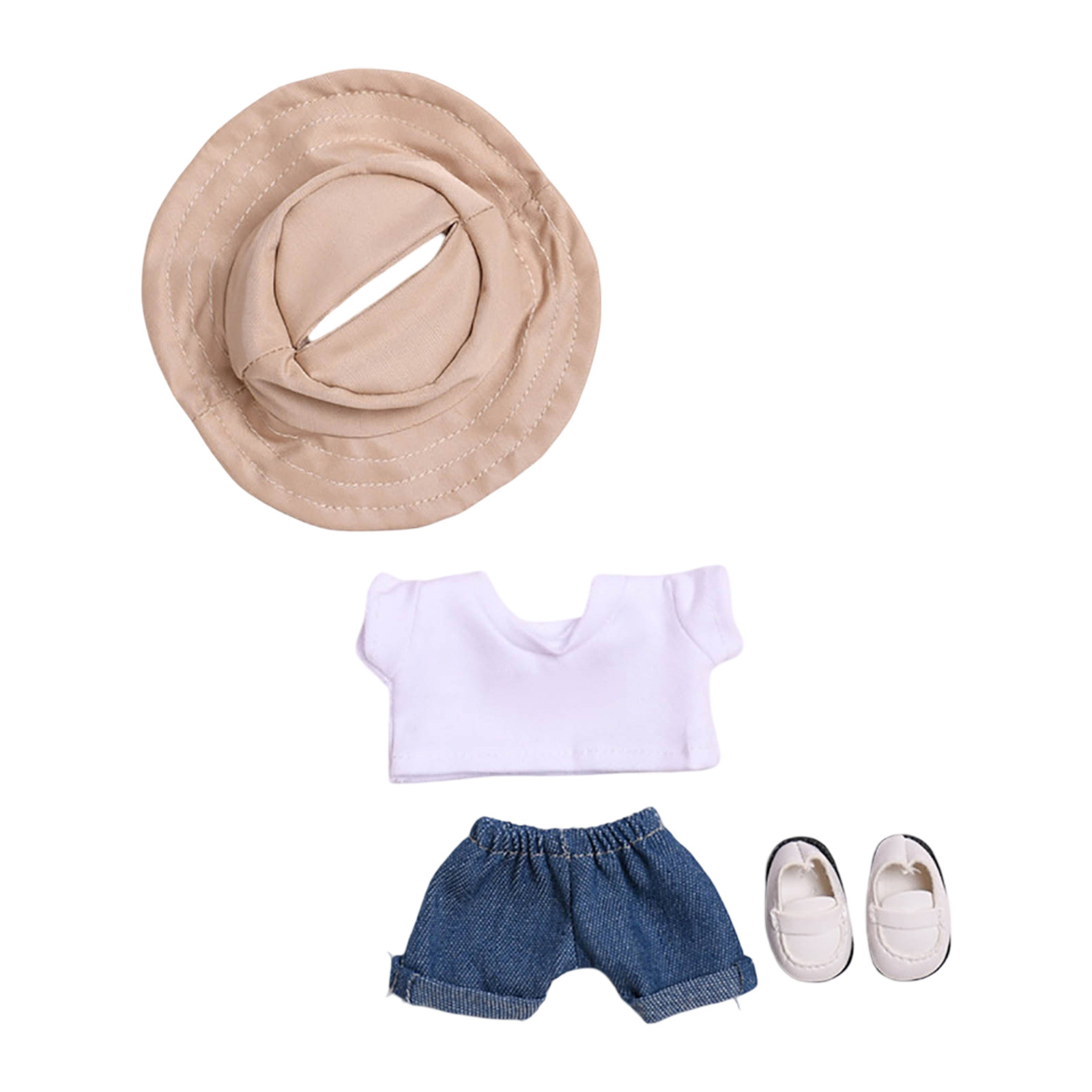 thumbnail image 2 of 17cm Muñeca Encantos Moda Conjunto de Accesorios Mini Muñeca Ropa Decoraciones Kit para la Pantalla y Tela Suave Cute Party Style Ornaments (Doll Not Included), 2 of 2